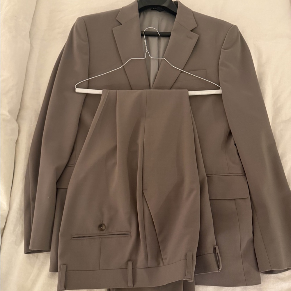 Express Taupe Suit Jacket and Pants